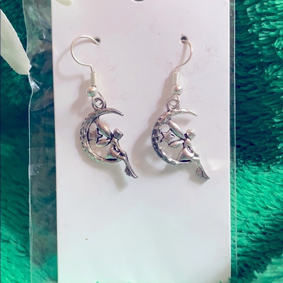 Silver Moon, Star & Fairy Earrings!! - Picture 2 of 3